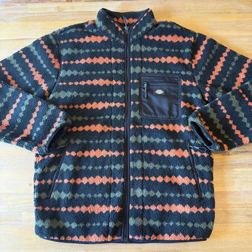 Dickies Falkville Fleece Size Large Multi Sherpa Jacket